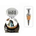 Chrome & Cork Bottle Stopper